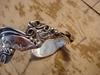 detail sterling silver flatware bracelet by leroy begay